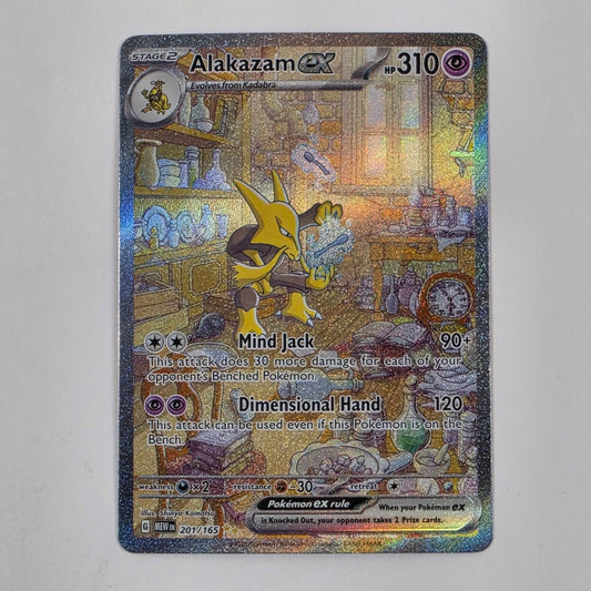 Pokémon TCG Scarlet & Violet: 151 Alakazam EX 201/165 SIR Holo English