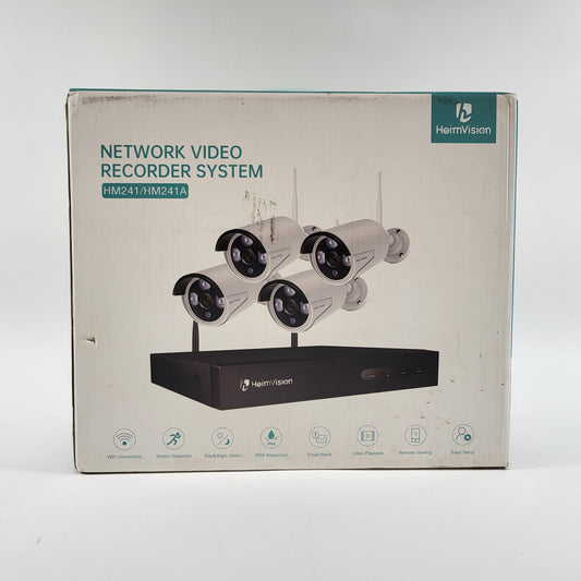 HeimVision 4-Camera Network Video Recording System HM241 Unclaimed