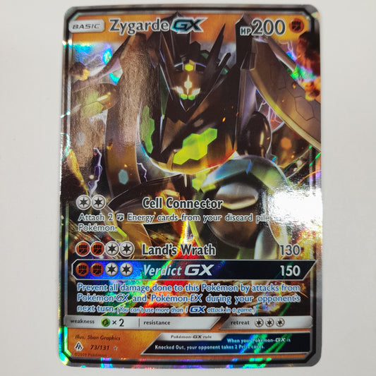 Pokémon TCG Forbidden Light Zygarde GX 73/131 Holo English