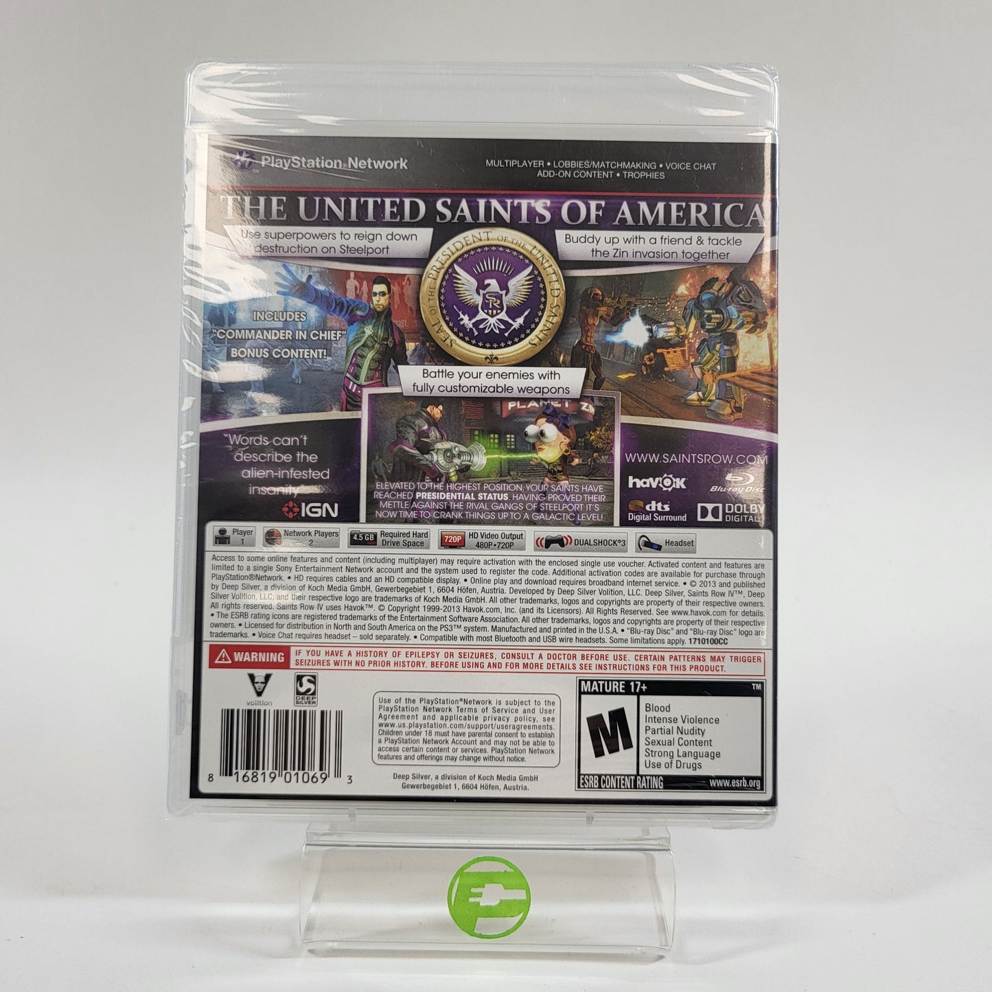 New Saints Row IV (Sony PlayStation 3 PS3, 2013)