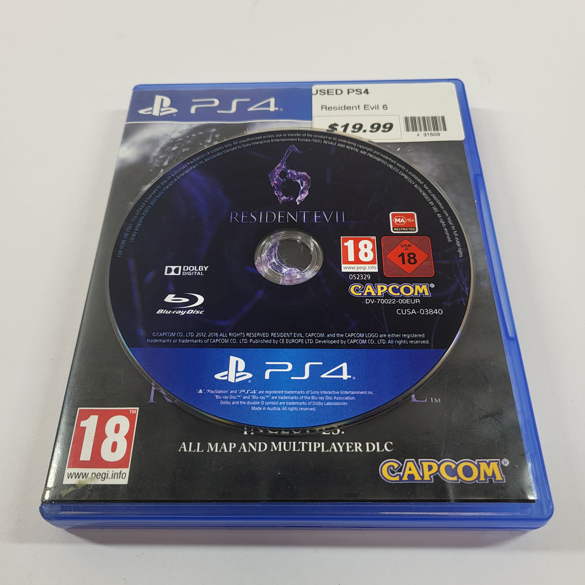 Resident Evil 6 (Sony PlayStation 4 PS4, 2016) PAL