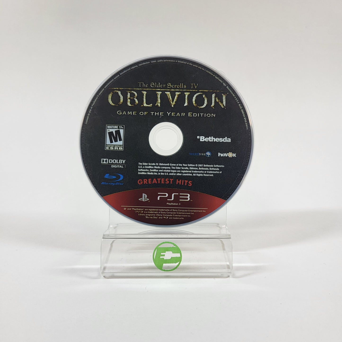 Elder Scrolls IV Oblivion Game of the Year [Greatest Hits] (PS3, 2007)