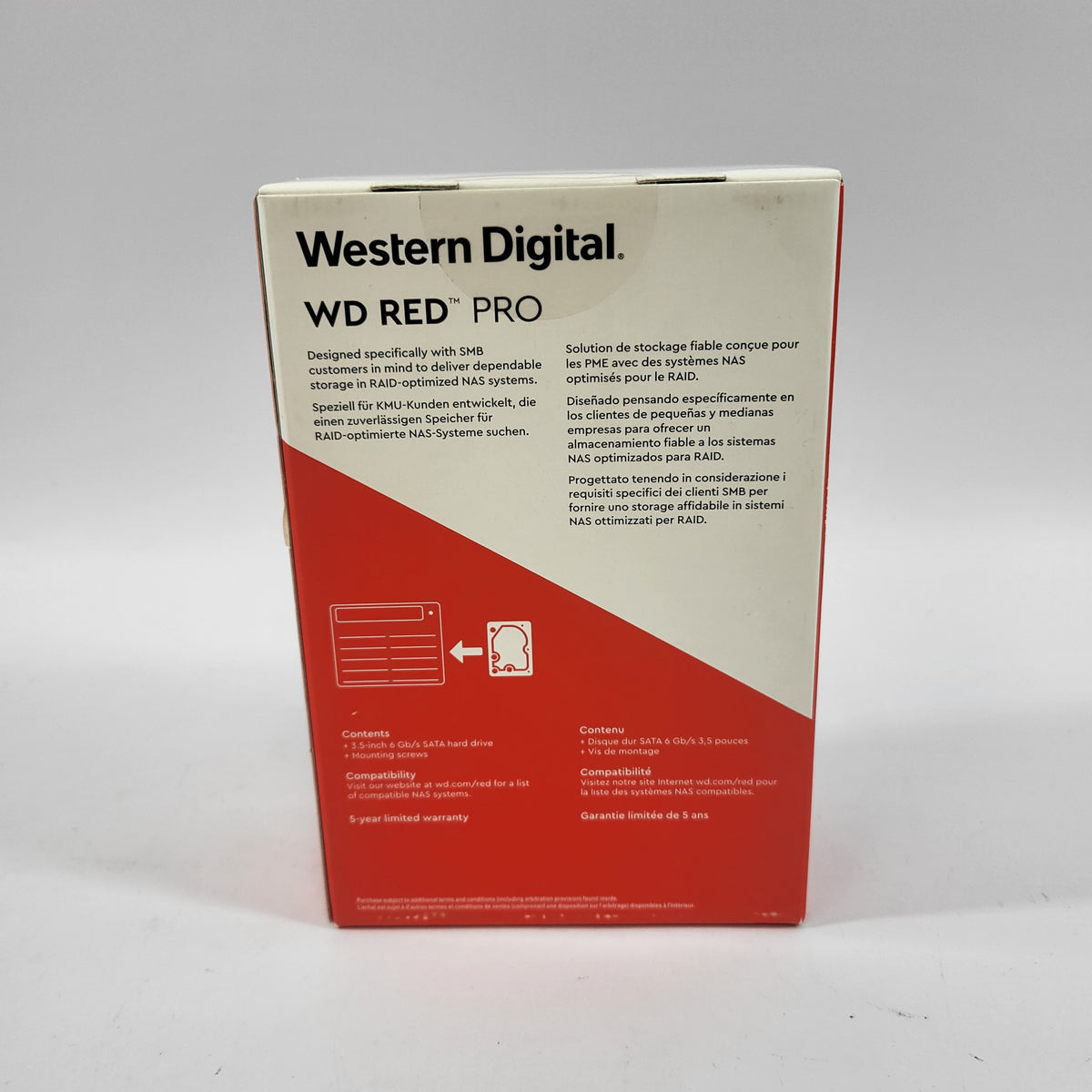 New Western Digital 3.5" WD Red PRO 6TB SATA III 6Gbps HDD
