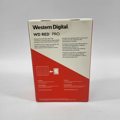 New Western Digital 3.5" WD Red PRO 6TB SATA III 6Gbps HDD