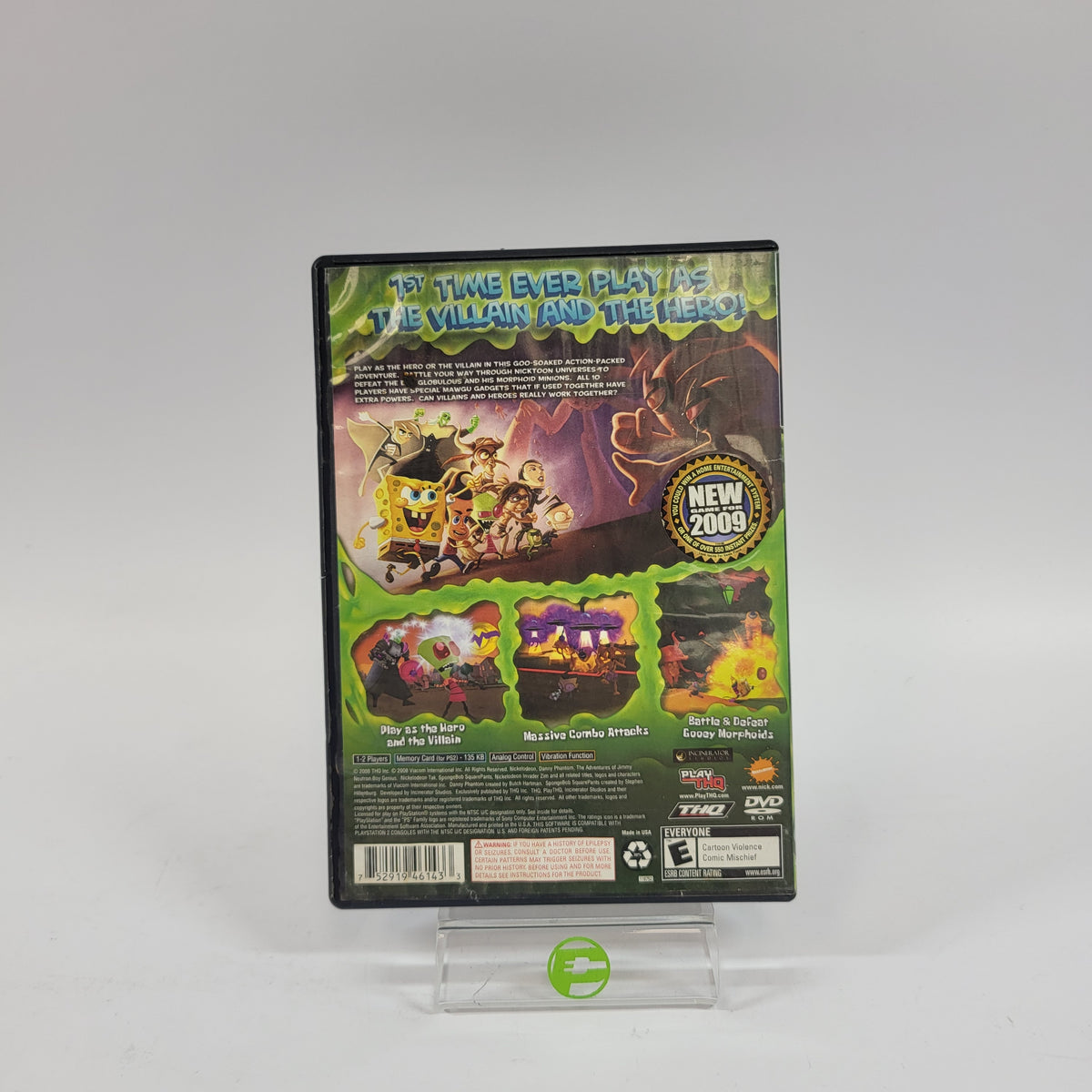SpongeBob SquarePants Featuring Nicktoons Globs of Doom (Sony PlayStation 2 PS2, 