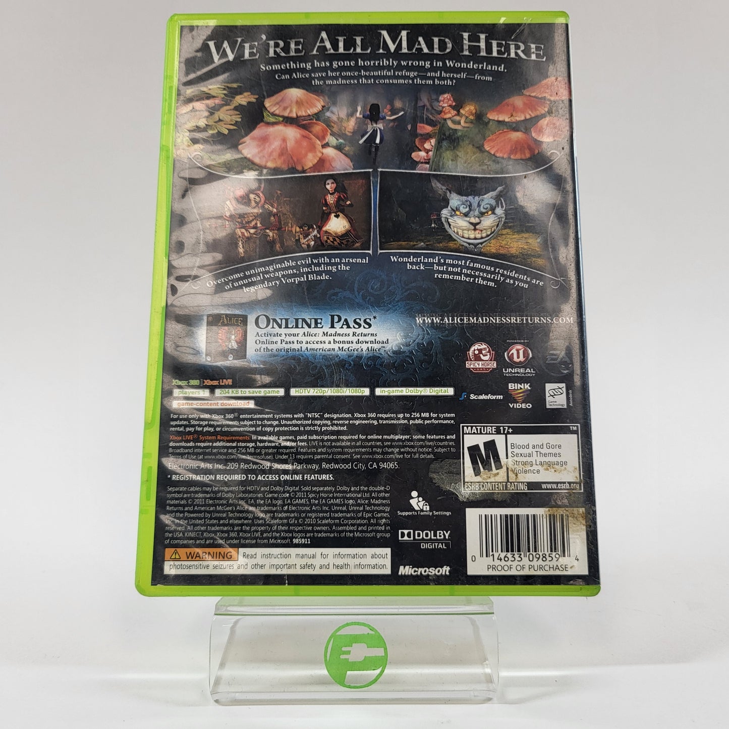 Alice: Madness Returns (Microsoft Xbox 360, 2011)