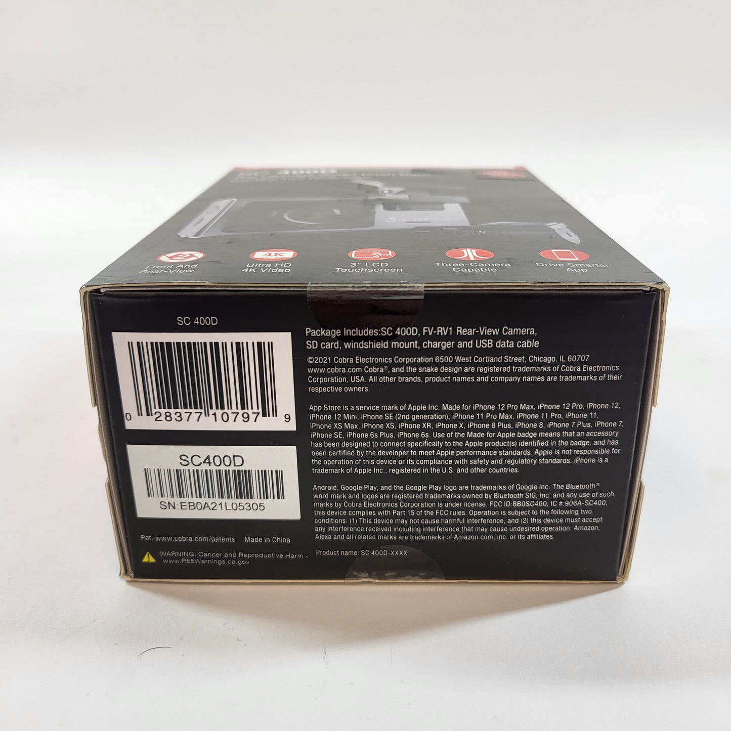 New Cobra  SC 400D Smart Dash Cam