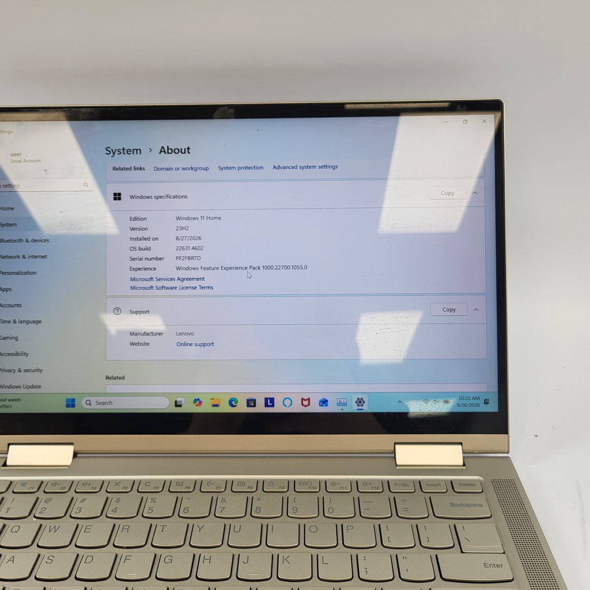 Lenovo Yoga C740 81TC000JUS 14" i5-10210U 1.6GHz 8GB RAM 256GB
