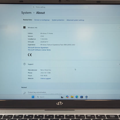 Nimo N151S N151S N151 15.6" N100 800MHz 16GB RAM 256GB SSD