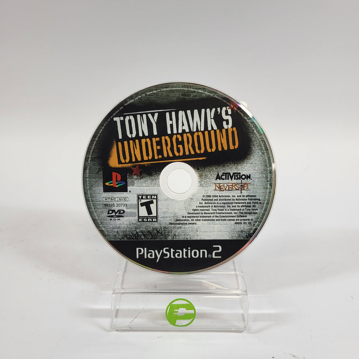 Tony Hawk Underground (Sony PlayStation 2 PS2, 2003)