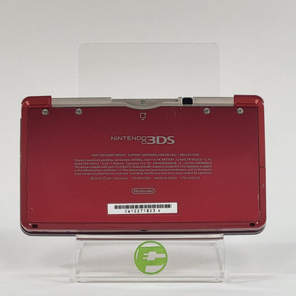 Nintendo 3DS Handheld Game Console CTR-001 Metallic Red CIB