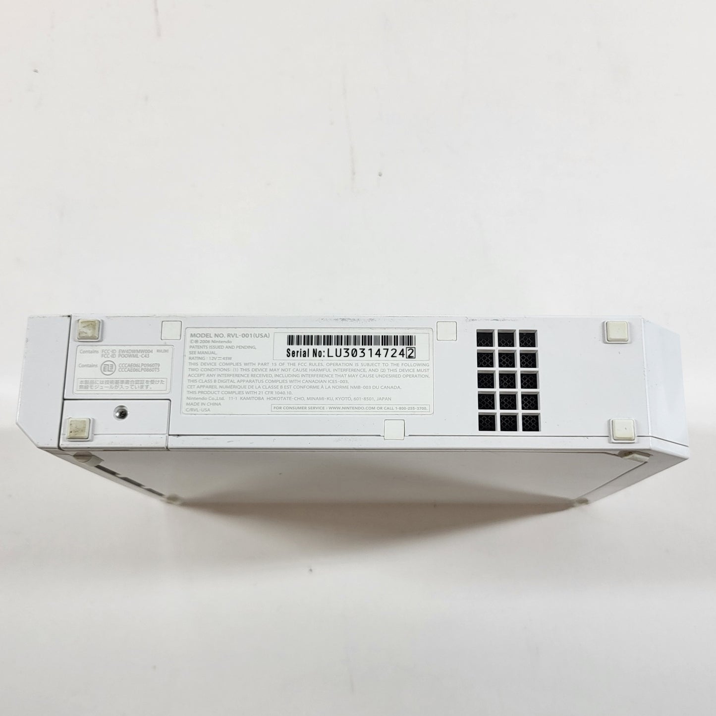 Nintendo Wii Console Gaming System RVL-001 White