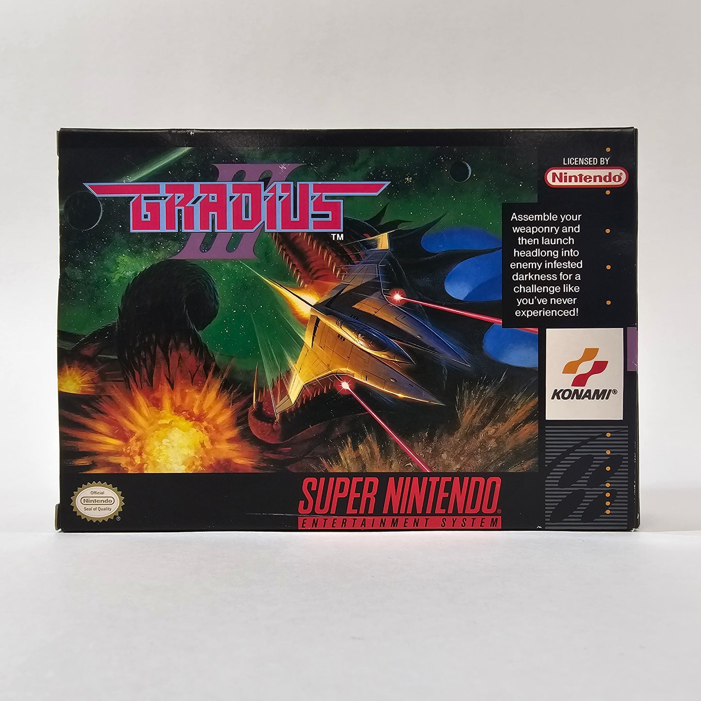 Gradius III (Super Nintendo SNES, 1991) PSA 9.2 CIB