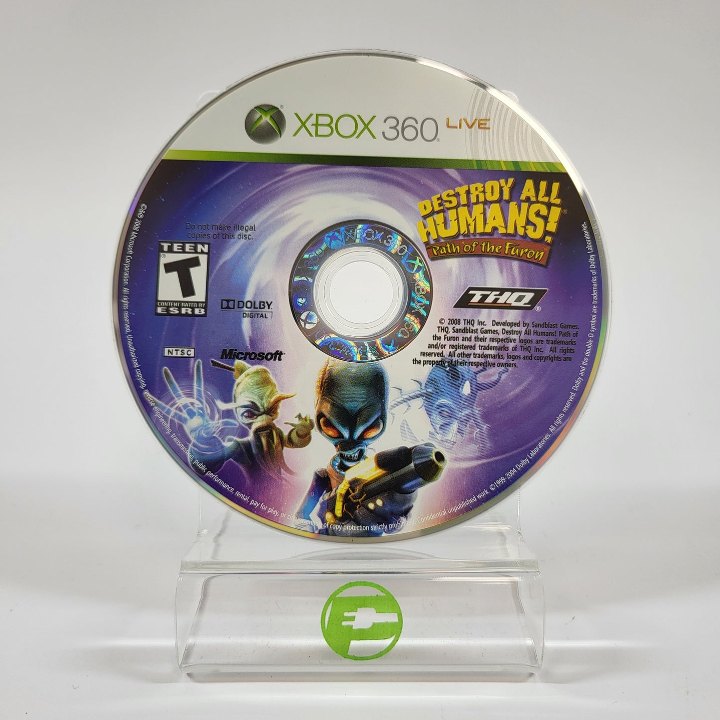 Destroy All Humans: Path of the Furon (Microsoft Xbox 360, 2008)