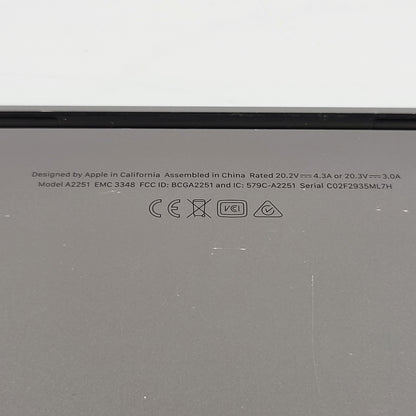 2020 Apple MacBook Pro 13.3" i5 2.0GHz 16GB RAM 512GB SSD Space Gray A2251