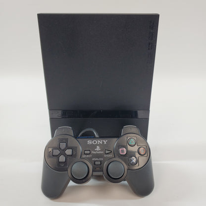 Sony PlayStation 2 Slim PS2 Black Console Gaming System SCPH-75001