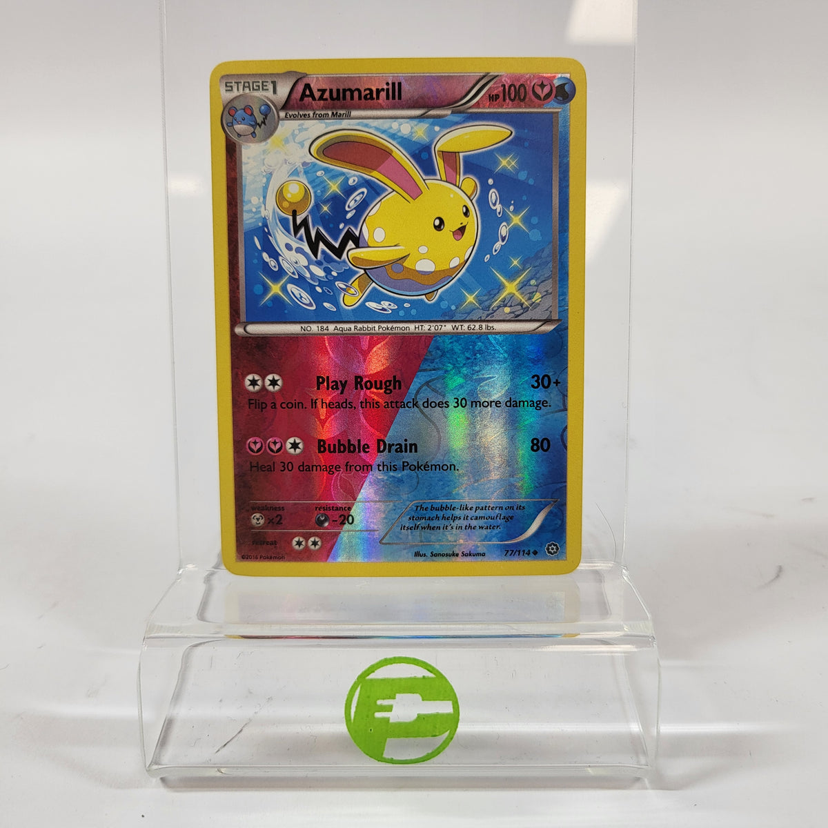 Pokémon TCG Steam Siege Azumarill 77/114 Reverse Holo English