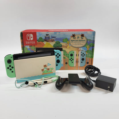 Nintendo Switch v2 Console Gaming System HAC-001(-01)  Animal Crossing Edition