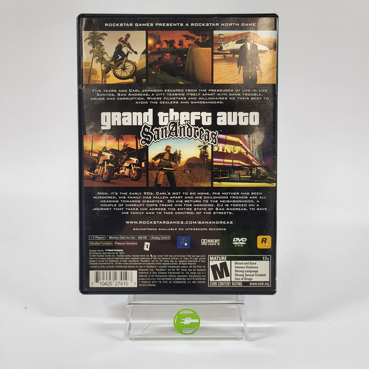 Grand Theft Auto San Andreas (Sony PlayStation 2 PS2, 2004)