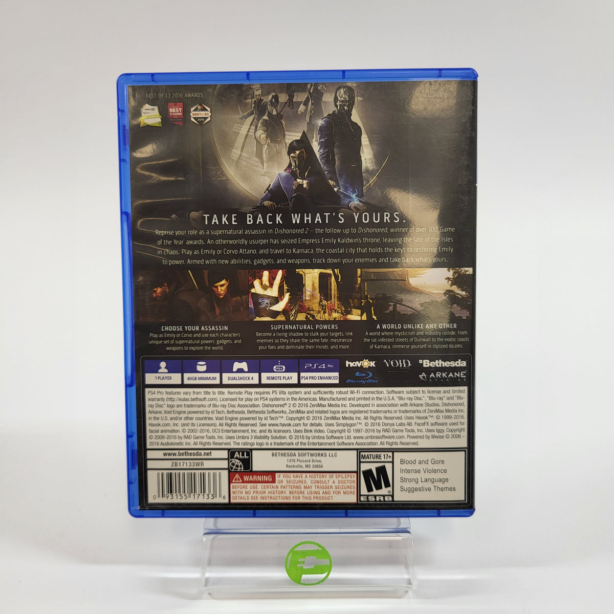 Dishonored 2 (Sony PlayStation 4 PS4, 2016)