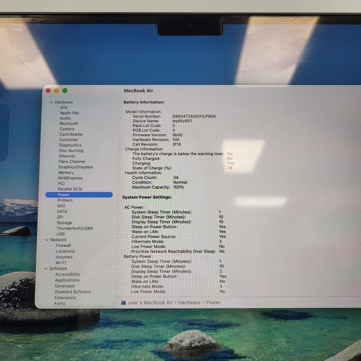 2025 Apple MacBook Air 15" M4 10C GPU 4.5GHz 16GB RAM 512GB SSD A3241