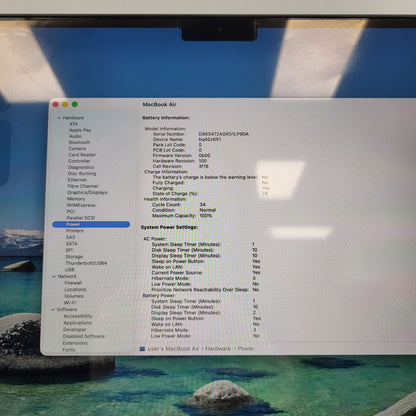 2025 Apple MacBook Air 15" M4 10C GPU 4.5GHz 16GB RAM 512GB SSD A3241