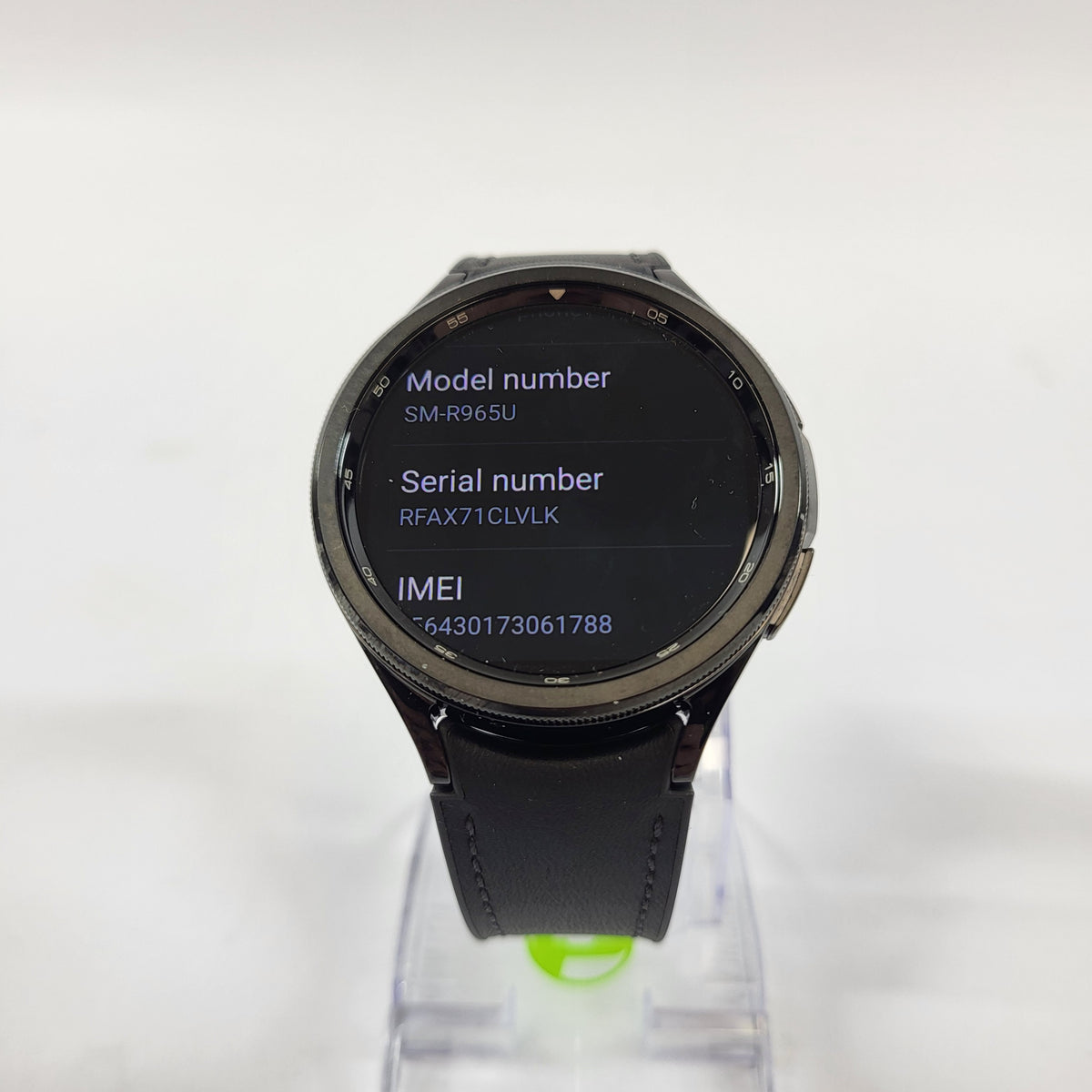 GPS Only Samsung Galaxy Watch6 Classic Aluminum Smartwatch SM-R965U