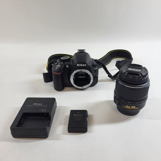 Nikon D3100 14.2MP Digital SLR DSLR Camera 5938 Shutter Count