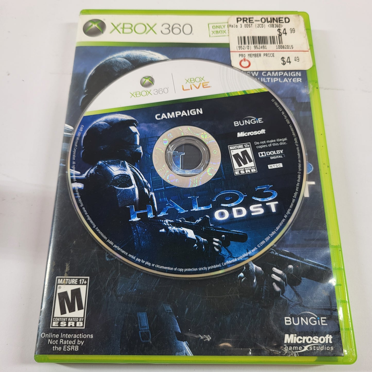 Halo 3: ODST (Microsoft Xbox 360, 2009)