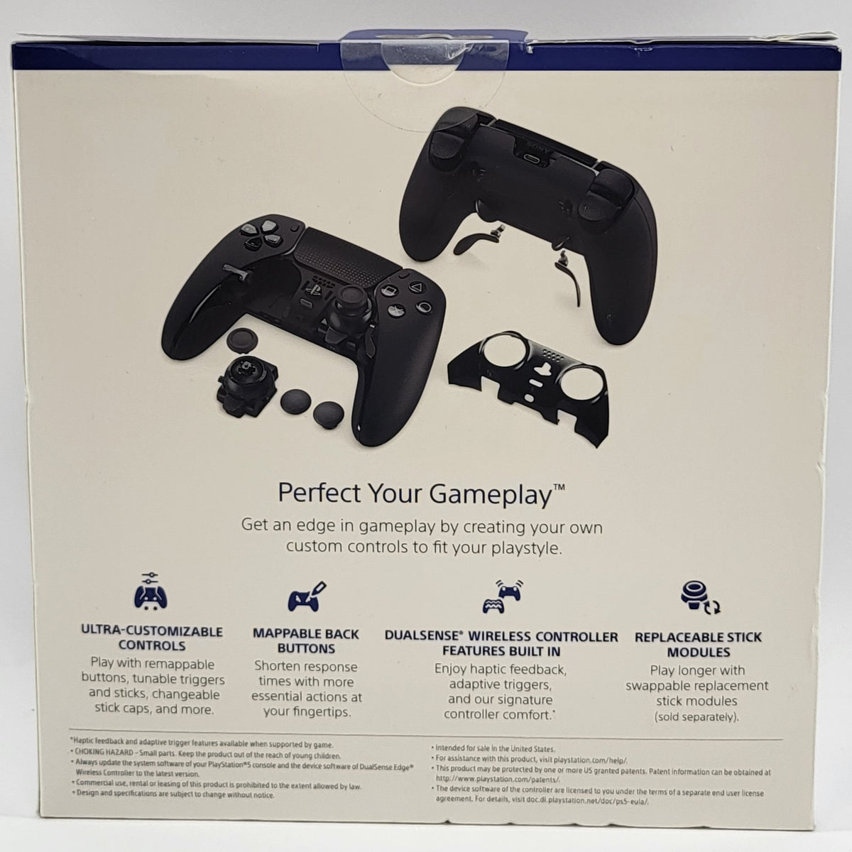 New Sony PlayStation 5 PS5 DualSense Edge Wireless Controller Black CFI-ZCP1