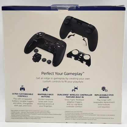 New Sony PlayStation 5 PS5 DualSense Edge Wireless Controller Black CFI-ZCP1