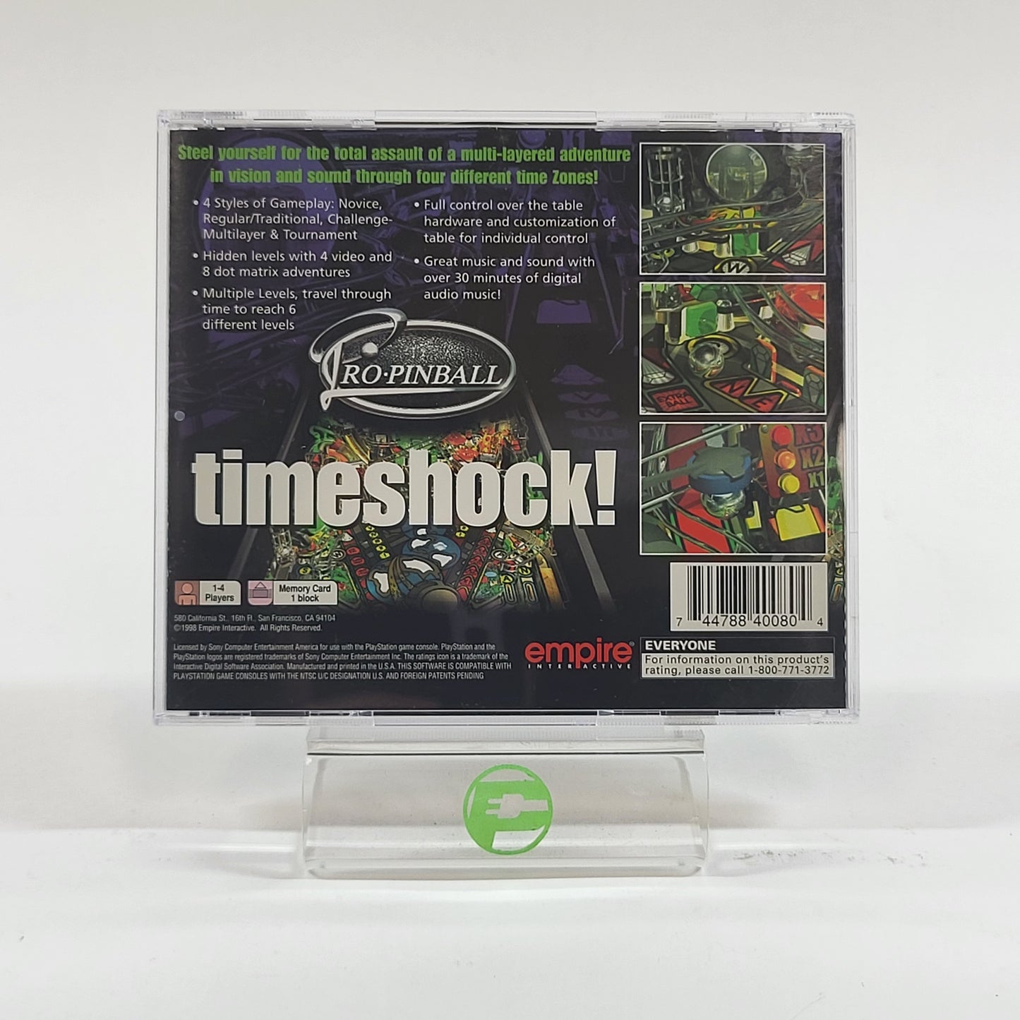 Timeshock Pro Pinball (Sony PlayStation 1 PS1, 1998)