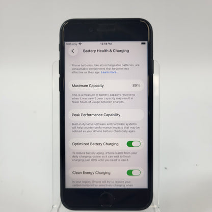Factory Unlocked Apple iPhone SE 3rd Gen 64GB Black MMX53LL/A