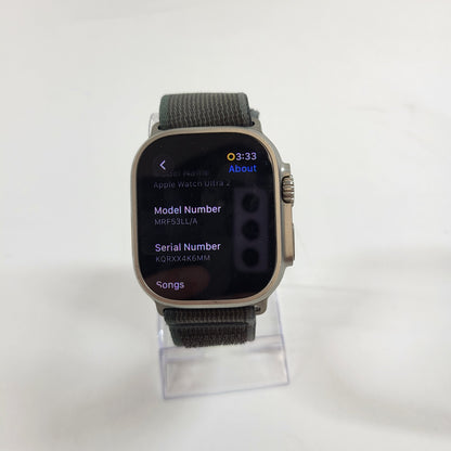 Unlocked Apple Watch Ultra 2 49MM Natural Titanium Aftermarket Band MRF53LL/A