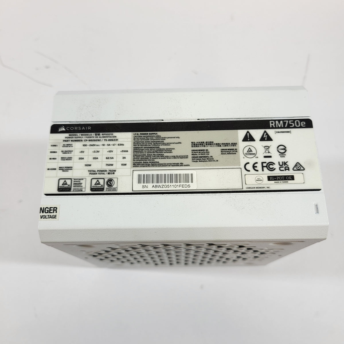 Corsair RM750e CP-9020292 80 Plus Gold 750W Fully Modular Power Supply
