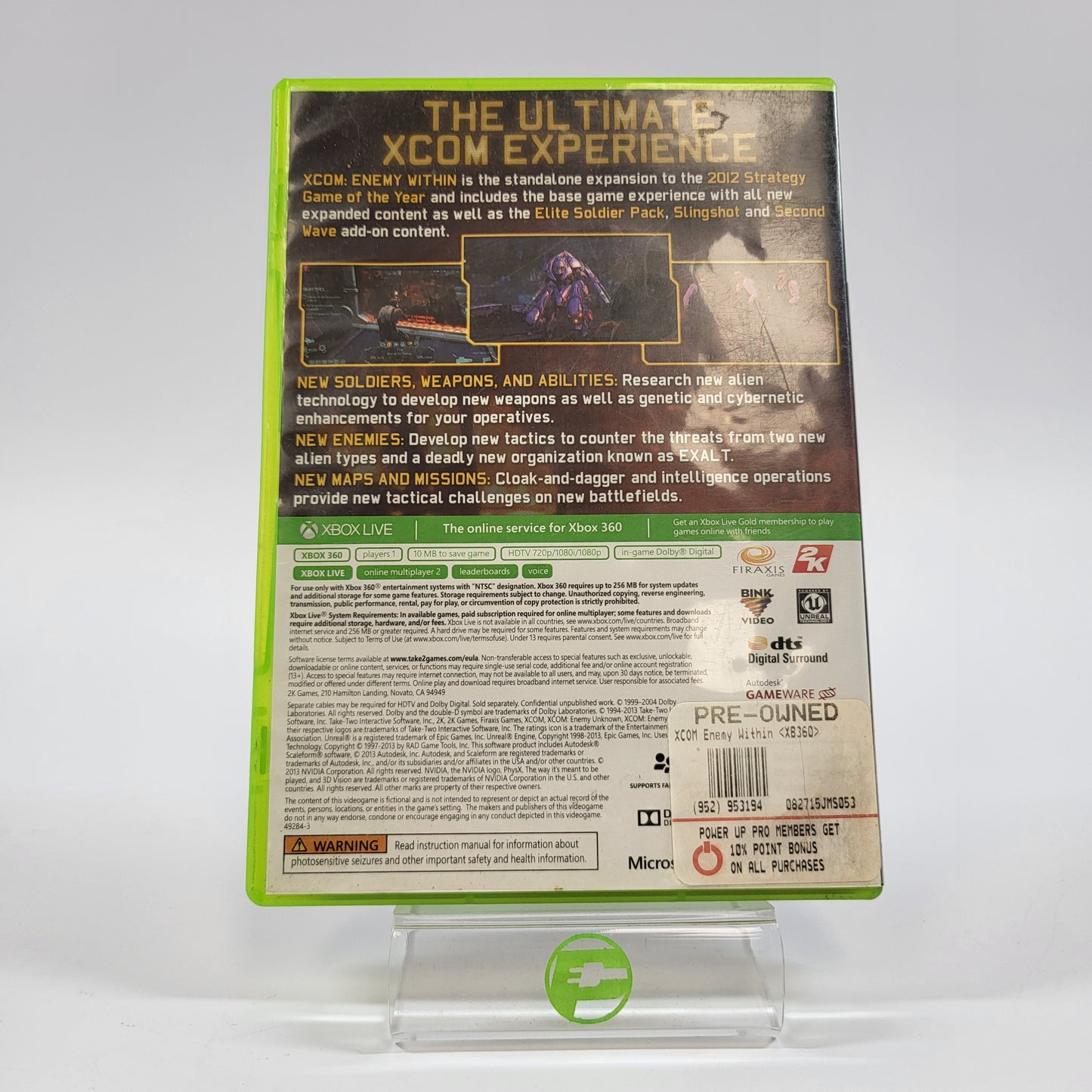 XCOM Enemy Within [Commander Edition] (Microsoft Xbox 360, 2013)