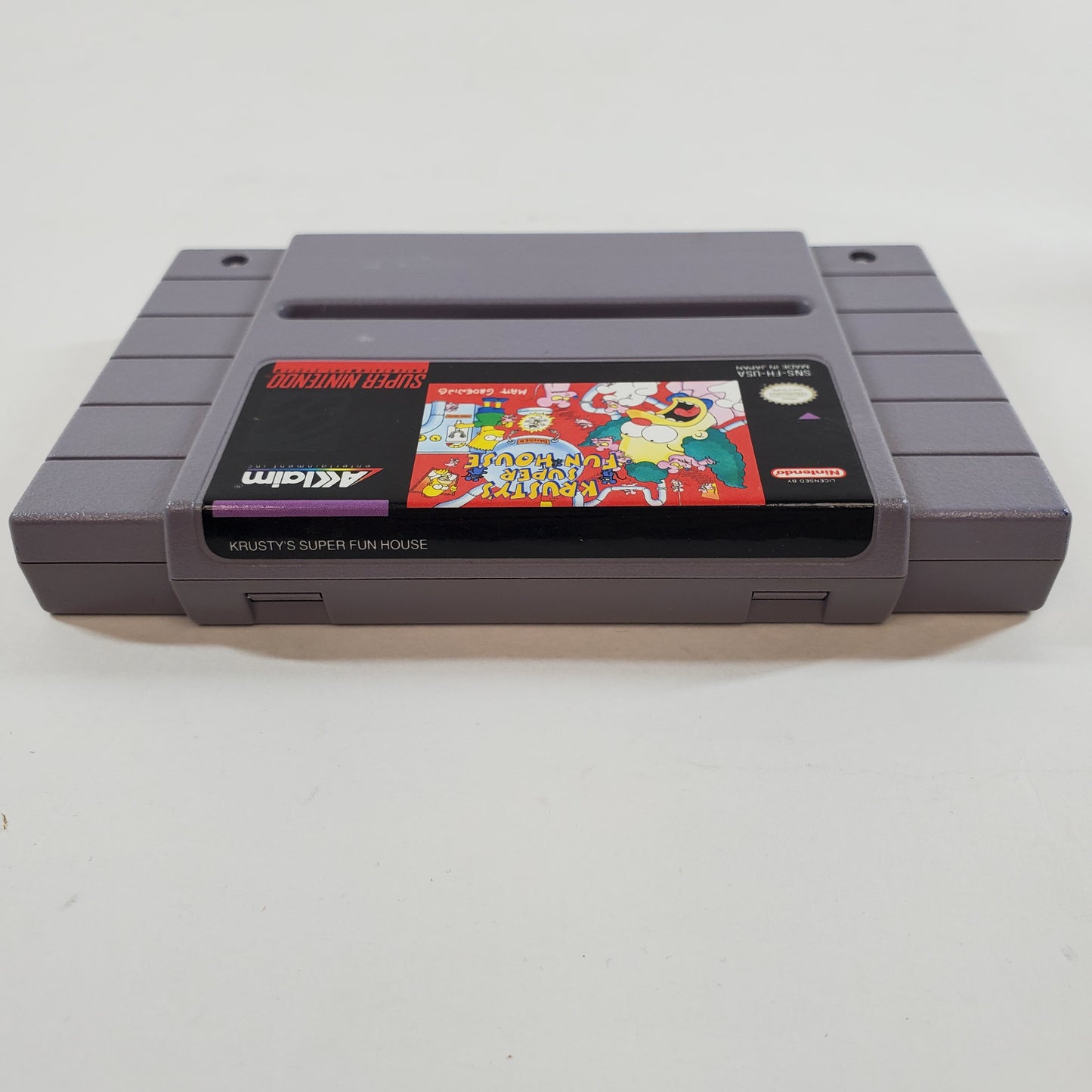 Krusty's Super Fun House (Super Nintendo SNES, 1992) Cartridge Only