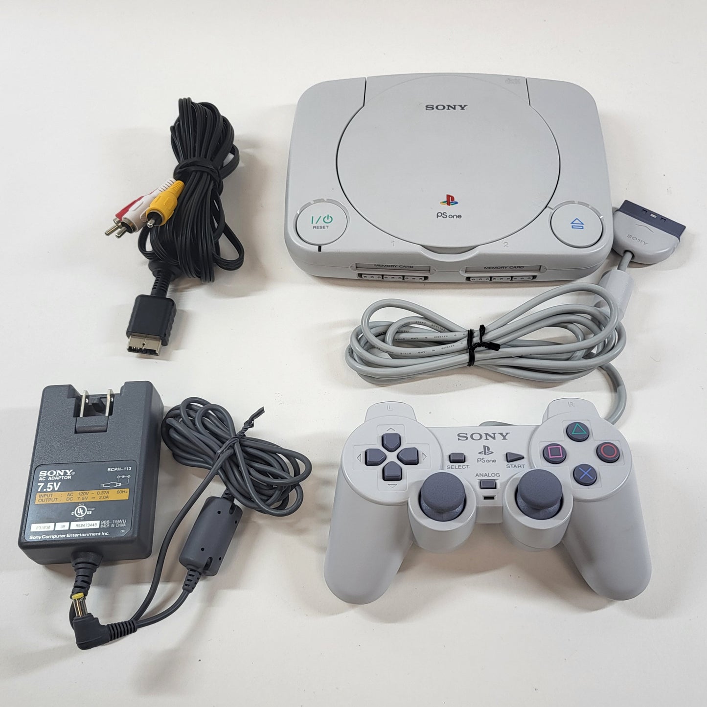Sony PlayStation 1 PSOne PS1 Grey Console Gaming System SCPH-101