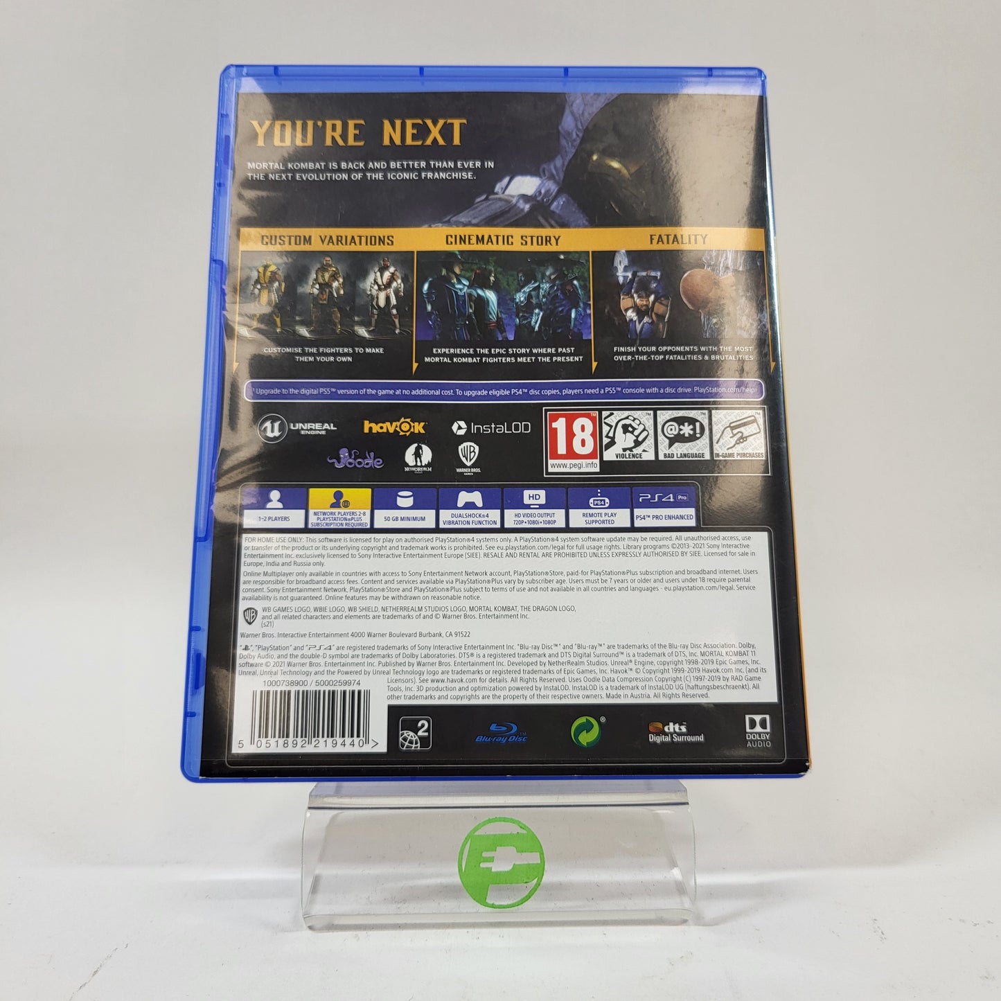 Mortal Kombat 11 (Sony PlayStation 4 PS4, 2019) PAL
