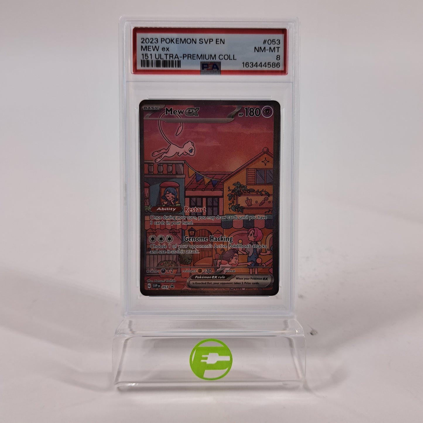 Pokémon TCG 151 UPC Promo Set Mew 053, Mewtwo 052,Metal Mew 205/165 PSA 9, PSA 8