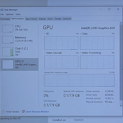 Lenovo ThinkPad E590 20NB 15.6" i5-8265U 1.6GHz 16GB RAM 1TB SSD