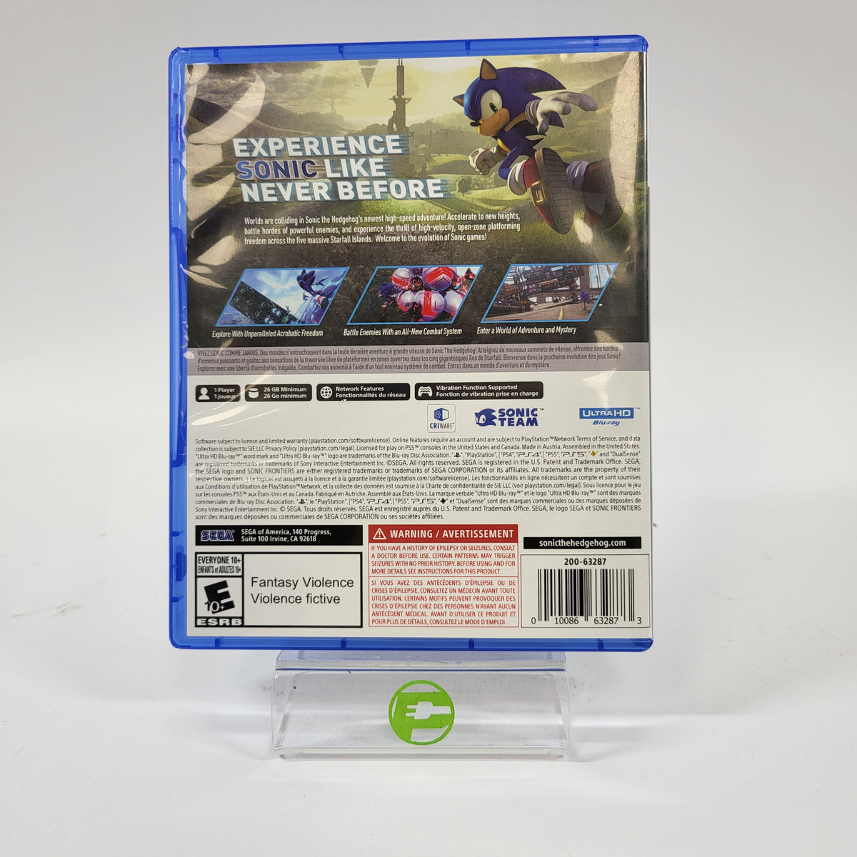 Sonic Frontiers (Sony PlayStation 5 PS5, 2022)