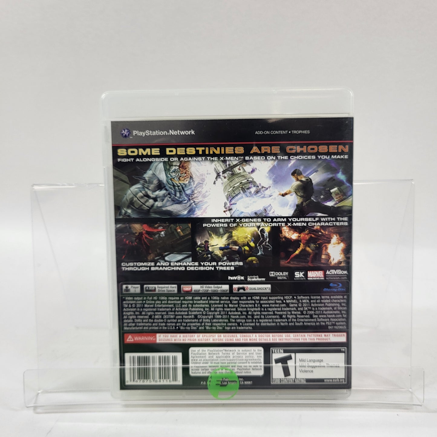 X-Men: Destiny (Sony PlayStation 3 PS3, 2011)