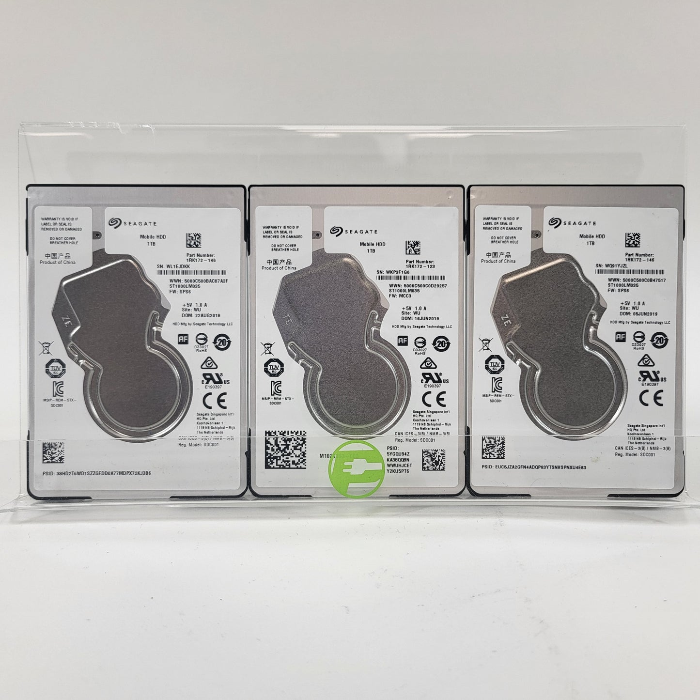 Lot of 3 Seagate 2.5" Mobile HDD 1TB SATA 6Gb/s HDD ST1000LM035