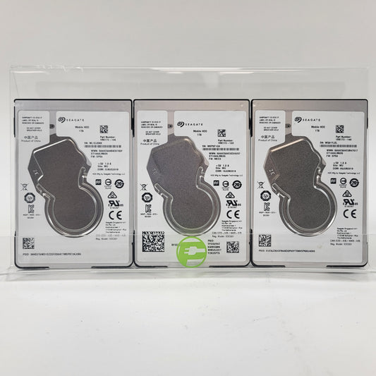Lot of 3 Seagate 2.5" Mobile HDD 1TB SATA 6Gb/s HDD ST1000LM035