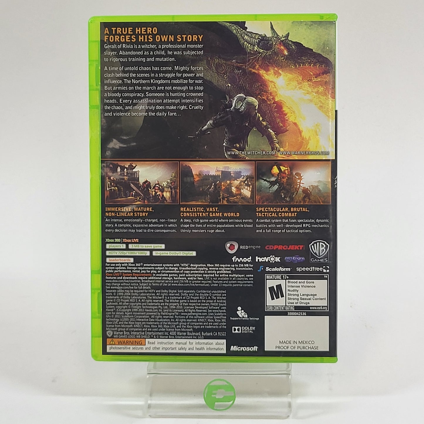 Witcher 2: Assassins of Kings: Enhanced Edition (Microsoft Xbox 360, 2012)