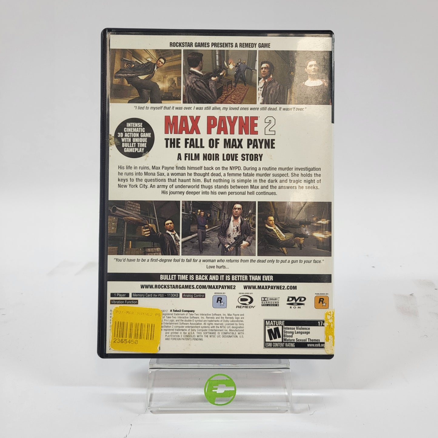 Max Payne 2 Fall of Max Payne (Sony PlayStation 2 PS2, 2003)
