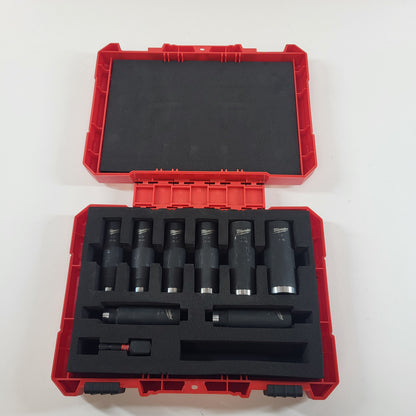 Milwaukee Shockwave Impact Duty Deep Well Socket 1/2" Set 9PC Open Box