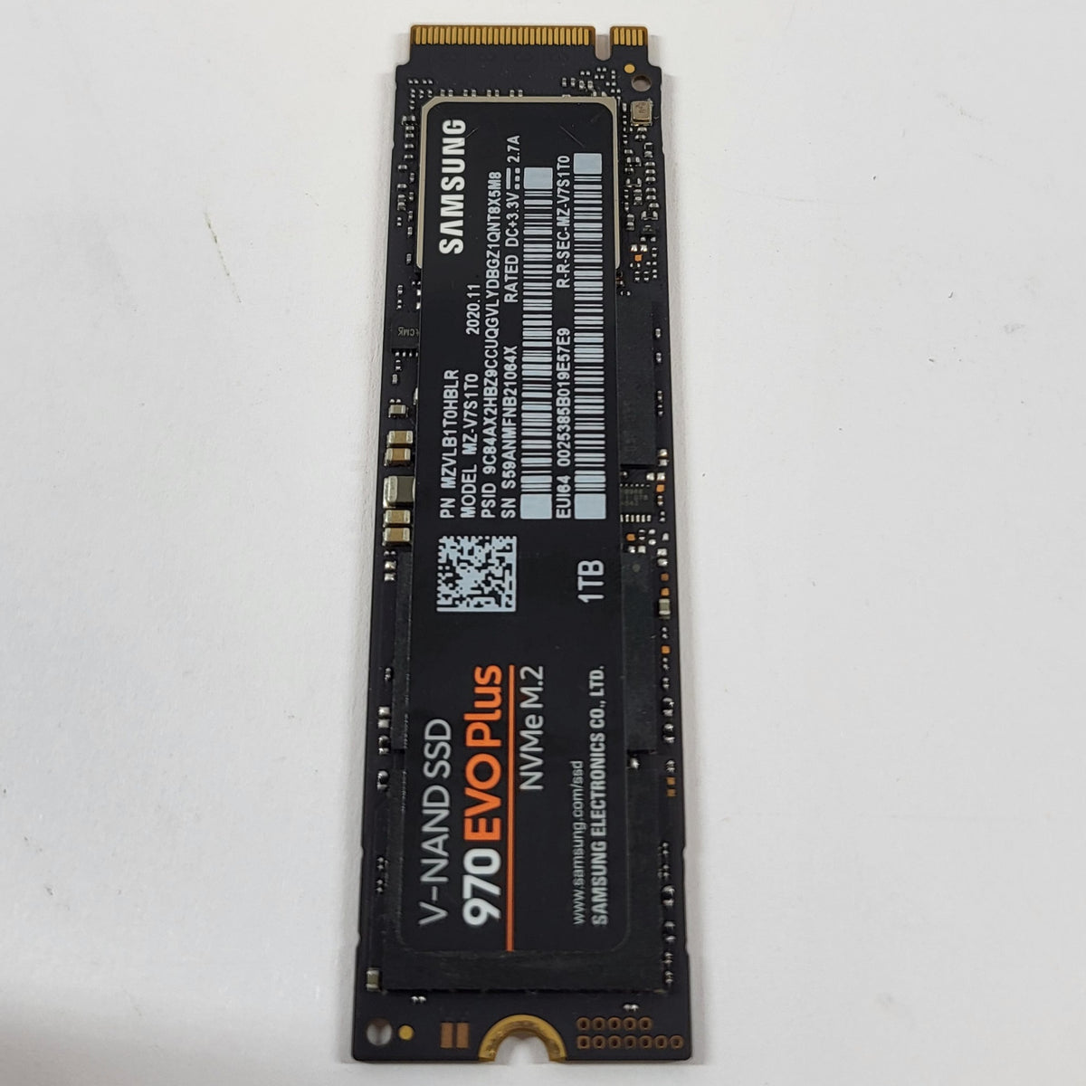 Samsung 2280mm 970 EVO Plus 1TB M.2 NVMe Gen 3.0 x 4 SSD MZVLB1T0HBLR