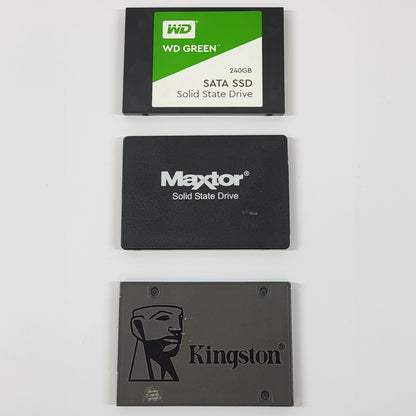 LOT Of 3 2.5" 240GB SATA III 6Gbps SSD WD Green Kingston MAXOR Z1